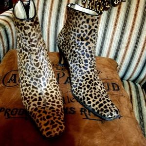 Ladies Cheetah Print Bootie 7.5
